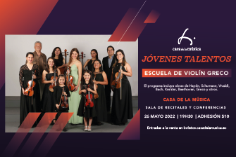 JÓVENES TALENTOS ESCUELA DE VIOLÍN GRECO