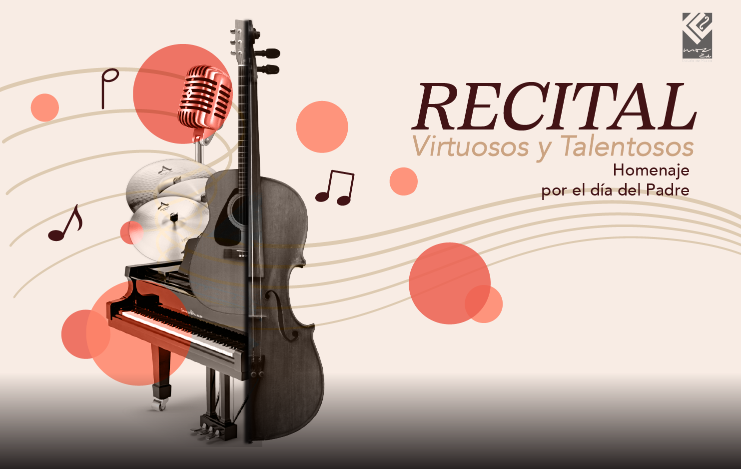 La Escuela de Música Mozedu presenta el Recital de Virtuosos y Talentosos en homenaje al Día del Padre , en el que participan alumnos y profesores. El programa incluye obra de Brahms, Grieg, Tchaikovsky, Maikapar, Burgmüller, Debussy,&