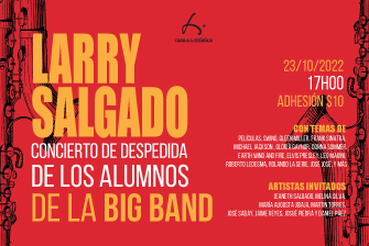 Larry Salgado en su Concierto de Despedida de la Big Band del Conservatorio Nacional de Música