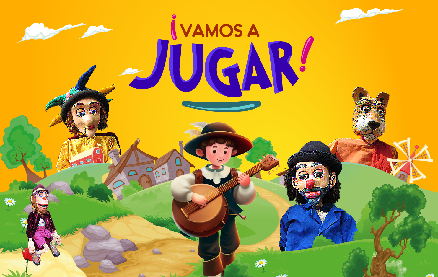      

 
   La Casa de la Música en su espacio Domingo Chiquito presenta VAMOS A JUGAR, una divertida obra con títeres, máscaras y música que narra la historia de Nano, un personaje singular que desea convertirse en un juglar, es decir un contador de