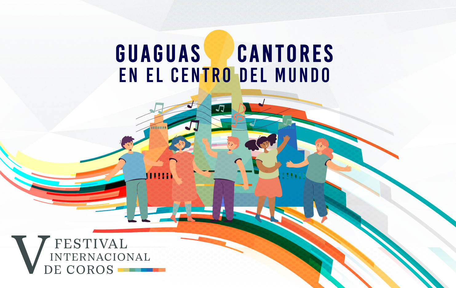      

 
   La Casa de la Música y la Fundación Vive en Arte presentan el concierto de gala del V FESTIVAL INTERNACIONAL DE COROS GUAGUAS CANTORES EN EL CENTRO DEL MUNDO &nbsp;bajo la dirección musical de José Criollo y con la participación de 14 gru