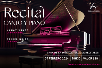 Recital de canto y piano: Nancy Yánez & Daniel Brito