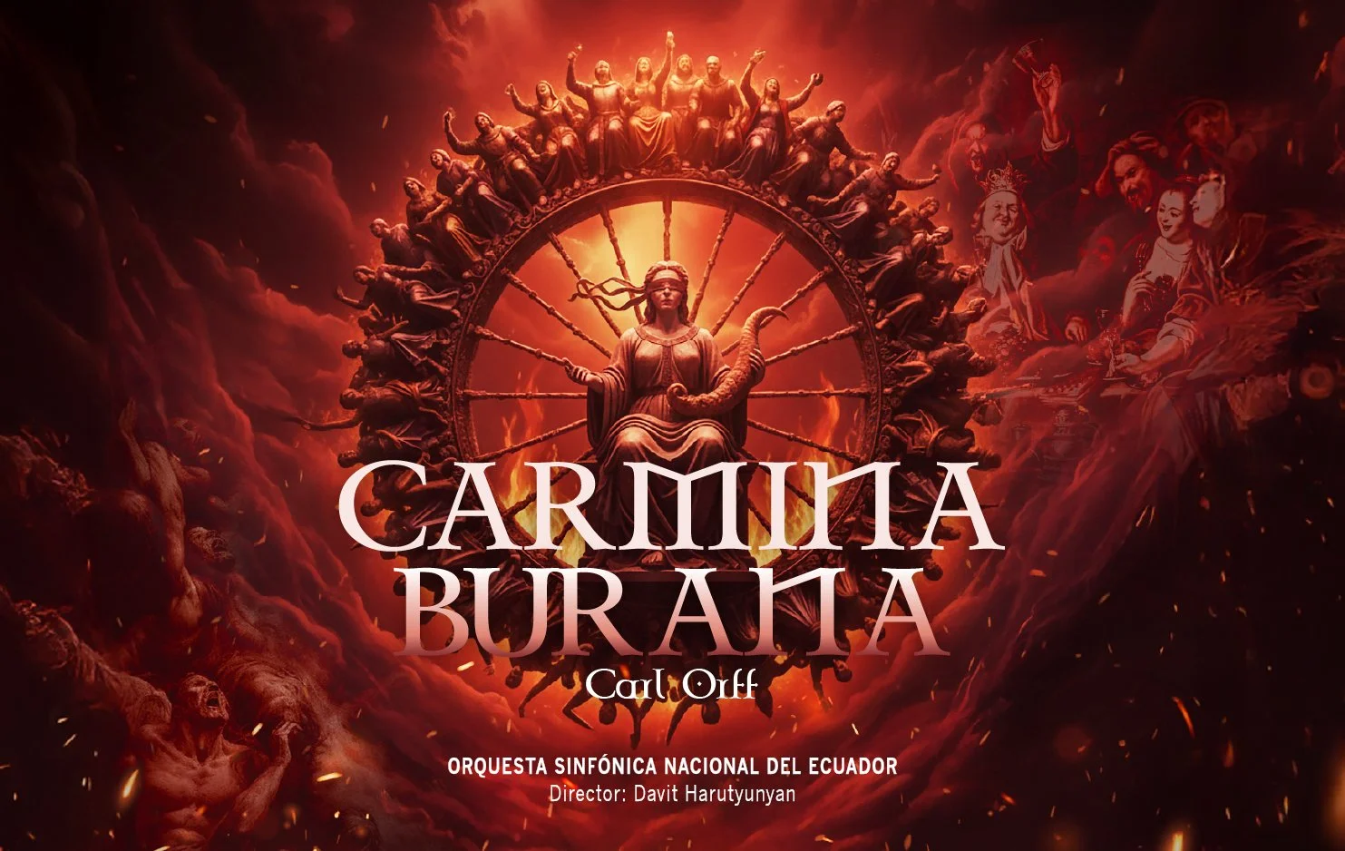      

 
   La Casa de la Música y la Orquesta Sinfónica Nacional del Ecuador presentan la extraordinaria cantata&nbsp;Carmina Burana, una magnífica puesta en escena que contará con la participación de más de 200 músicos bajo la dirección del maestro