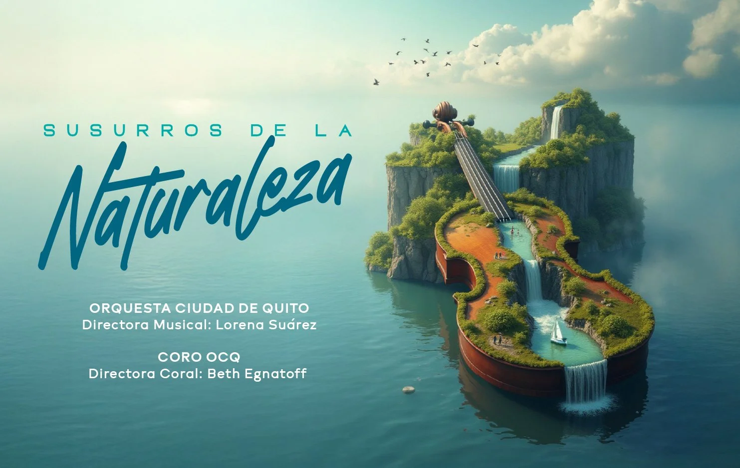 La Casa de la Música y la Orquesta Ciudad de Quito presentan Susurros de la Naturaleza, un maravilloso concierto bajo la dirección musical de la Maestra Lorena Suárez y con la dirección coral de la Maestra Beth Egnatoff. Sala de