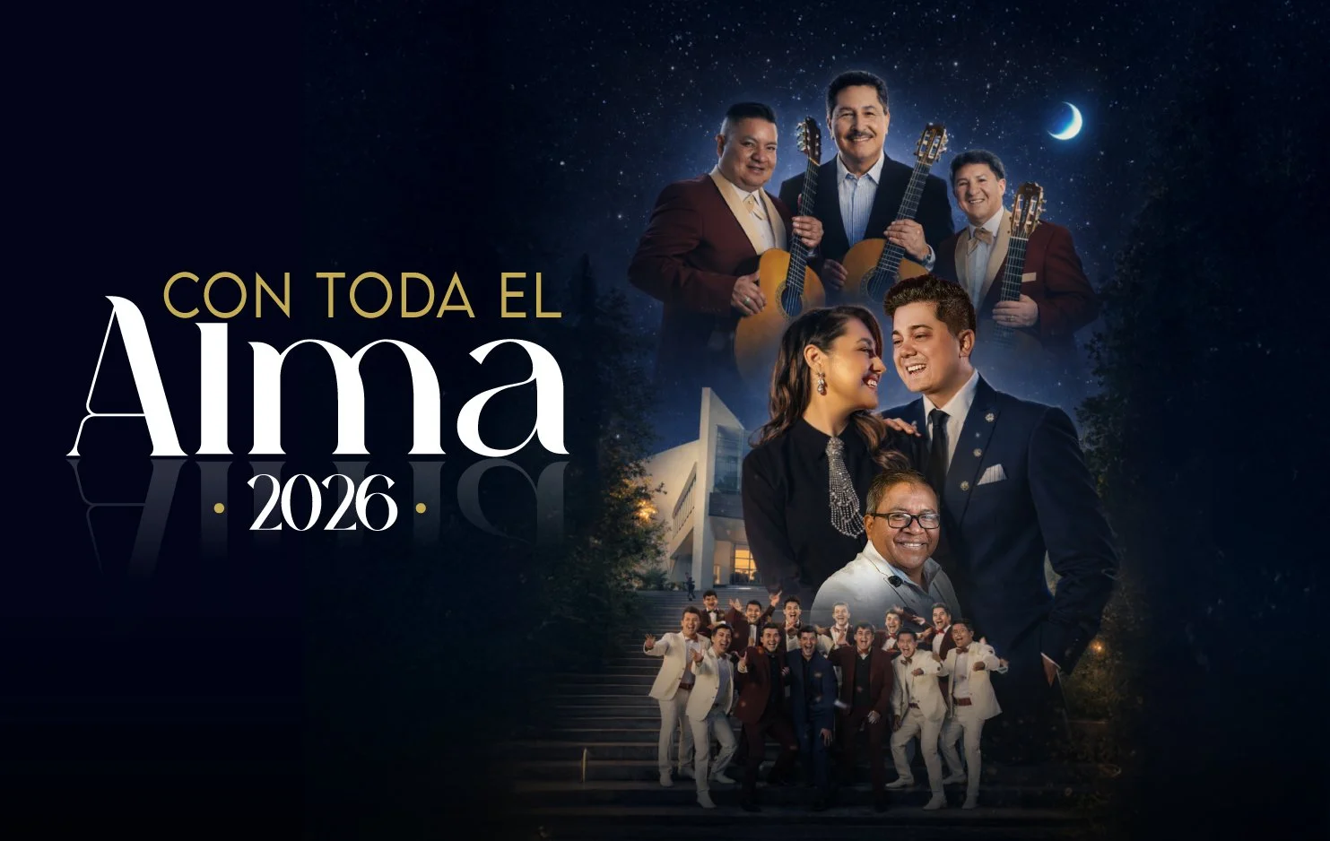      

 
   La Casa de la Música y WT SHOWS presentan ¡2026 CON TODA EL ALMA! Un espectáculo internacional con el trío Los Antares que llega desde Colombia con su romanticismo. Revive el legado eterno de Paulina Tamayo, la Grande del Ecuador, en las 