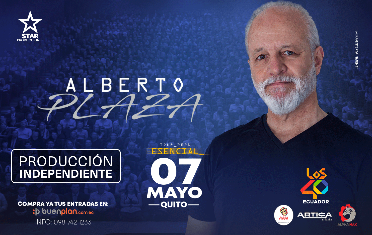 Alberto Plaza- Tour 2026 esencial