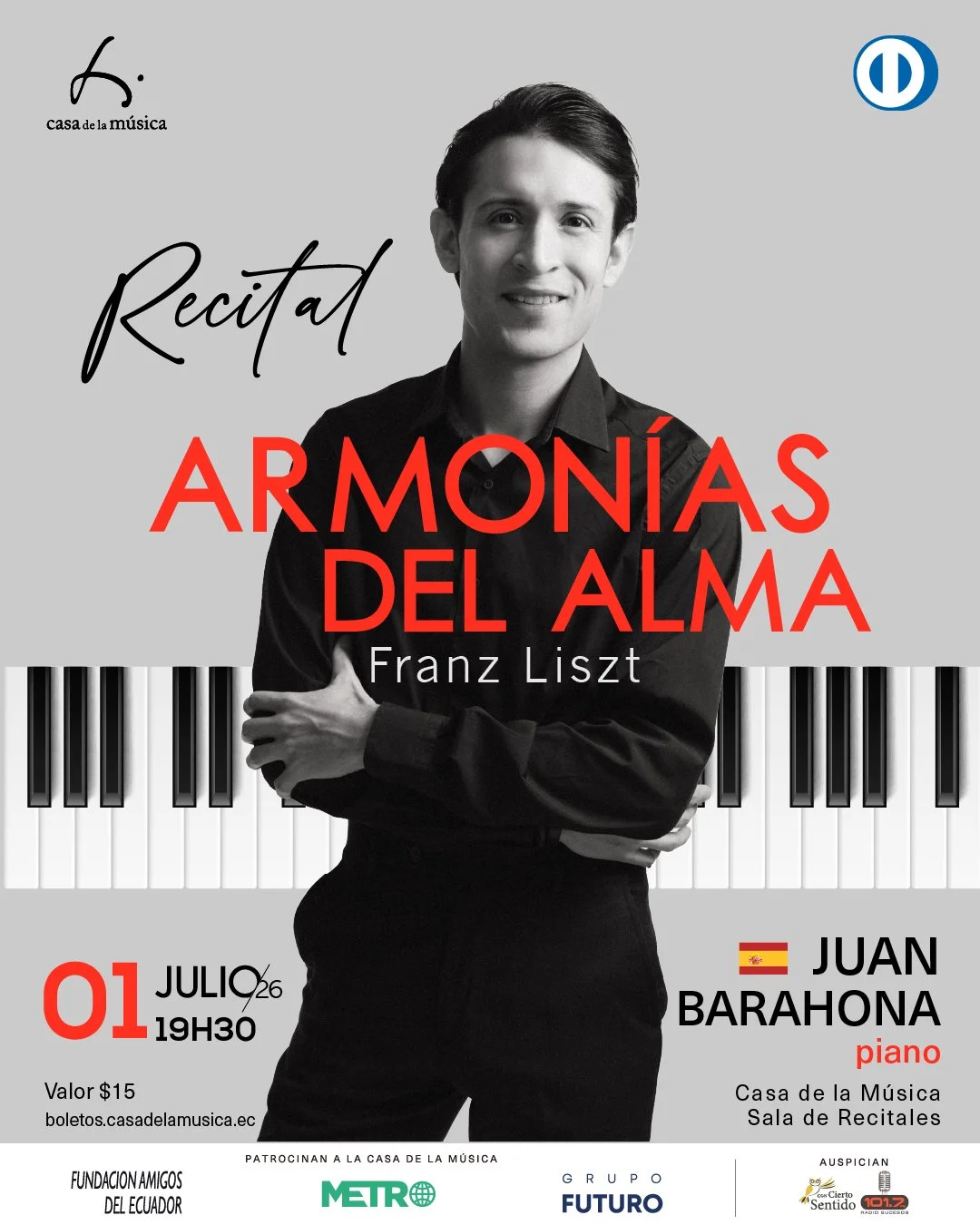 Armonías del alma: Juan Barahona (piano)