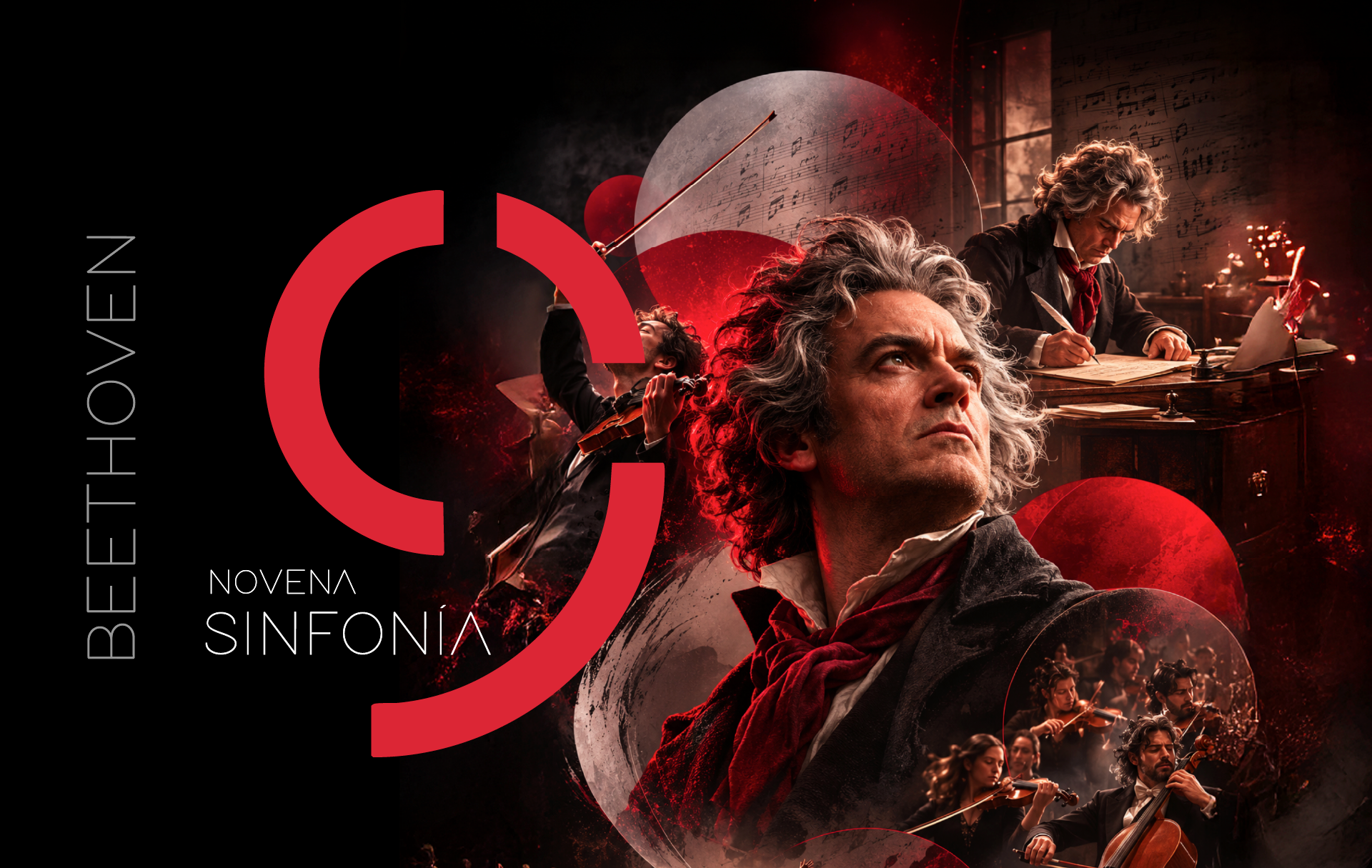 La Casa de la Música y la Orquesta Sinfónica Nacional del Ecuador presentan la Novena Sinfonía de Beethoven, una obra monumental que rompió los límites de la música para proclamar la hermandad universal. Un despliegue de talento dond