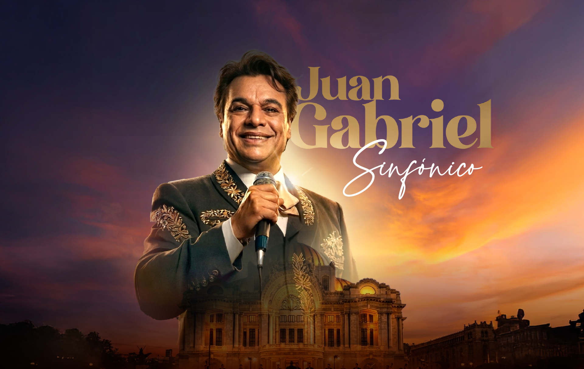 Vive una noche espectacular en la Casa de la Música con Juan Gabriel Sinfónico. Los grandes éxitos del Divo de Juárez regresan en un homenaje sin precedentes. Disfruta de un despliegue artístico único con orquesta sinfónica, coro, el Mari