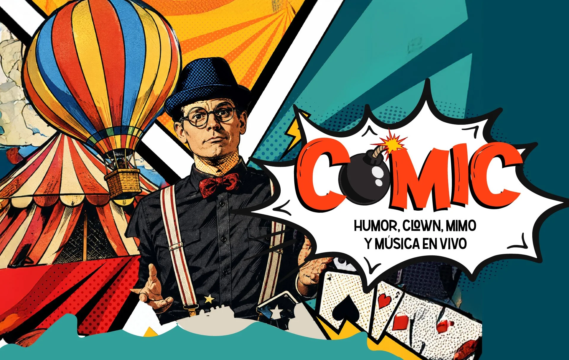     

 
   La Casa de la Música en su espacio Domingo Chiquito presenta CÓMIC, un espectáculo familiar con música inspirado en el universo de las historietas, los cartoons clásicos y el cine mudo. A través del clown, el mimo y la comedia el público 