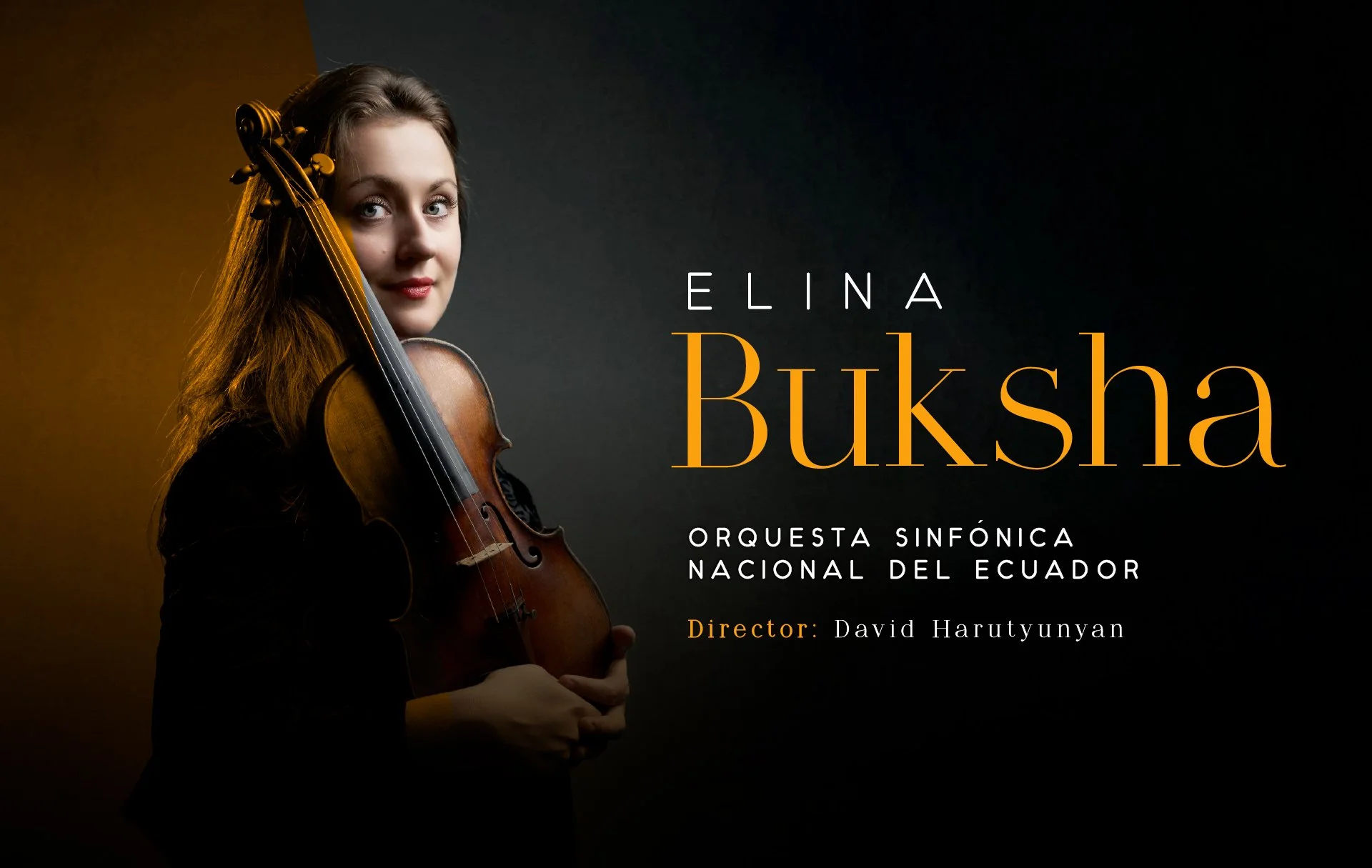 La Casa de la Música y la Orquesta Sinfónica Nacional presentan a la destacada violinista europea ELINA BUKSHA, ganadora del Gran Premio de Música de Letonia 2012, el Kulturkreis Gasteig Musikpreis de Múnich en 2019 y seleccionada en