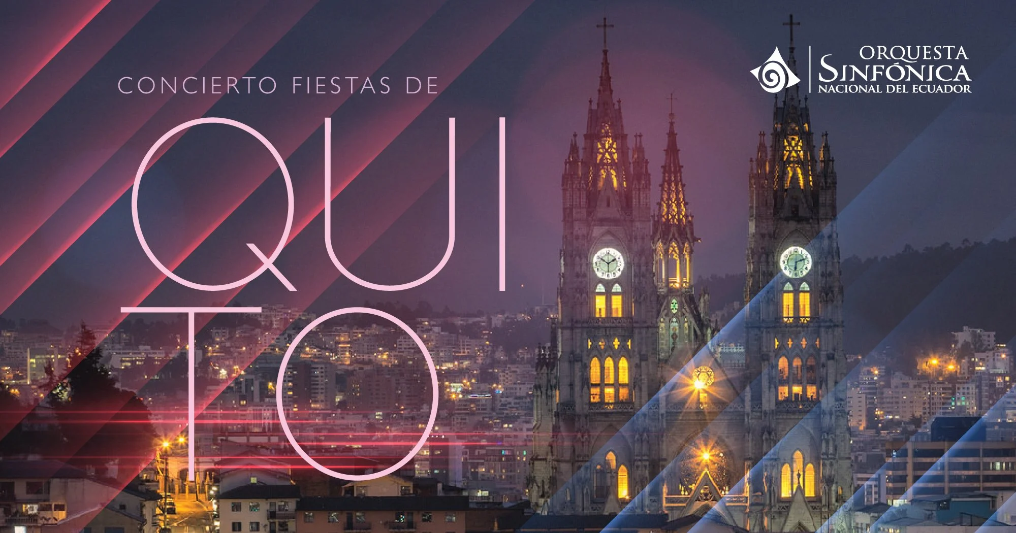      

 
   La Casa de la Música y la Orquesta Sinfónica Nacional del Ecuador presentan su tradiconal concierto por Fiestas de Quito bajo la dirección de la Maestra Jéssica Cárdenas y con la participación de los Hermanos Nuñez.  Sala de Conciertos&nb