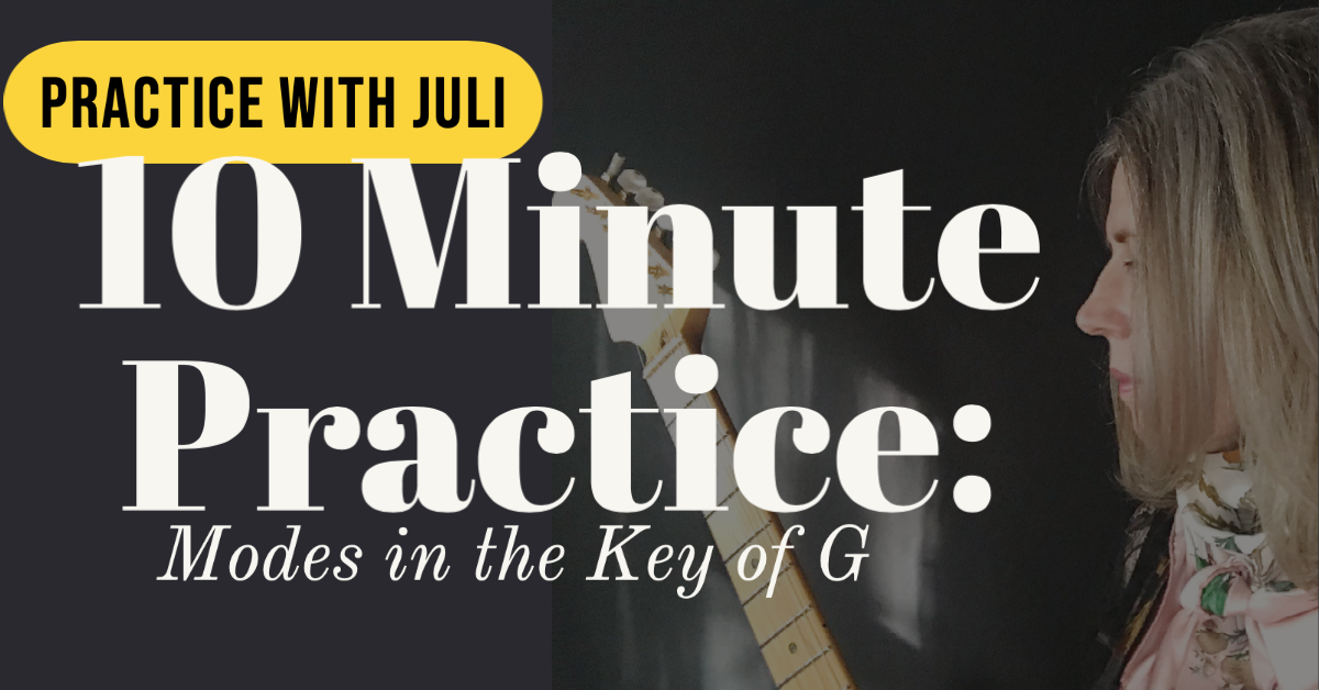 10 Minute Practice Key of G: Modes