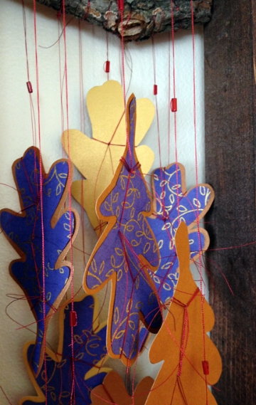 Oak Reinvented: Paper Becomes Tree, Blue, detail