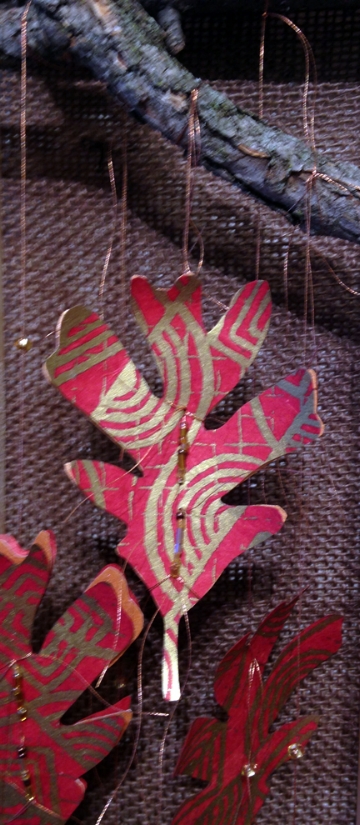 Oak Reinvented: Paper Becomes Tree Red II, detail (Private Collection)