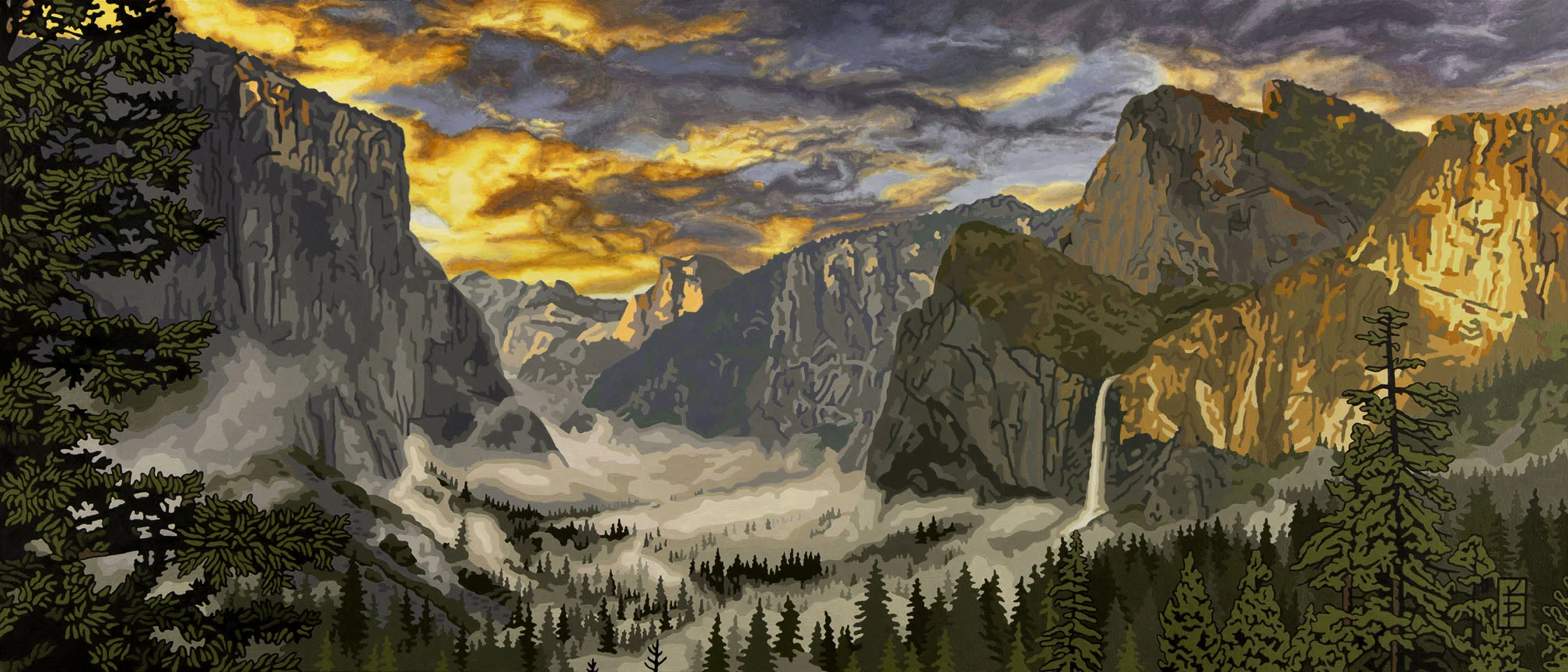 Introducing Radiant Yosemite Valley - Latest Painting Just Delivered