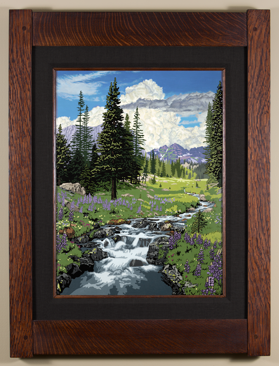 Blossoming Spring Meadow - Coal Black Liner
