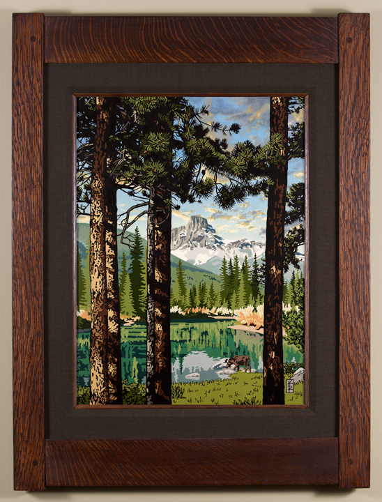 Tranquil Summer Reflection - Java Brown Liner