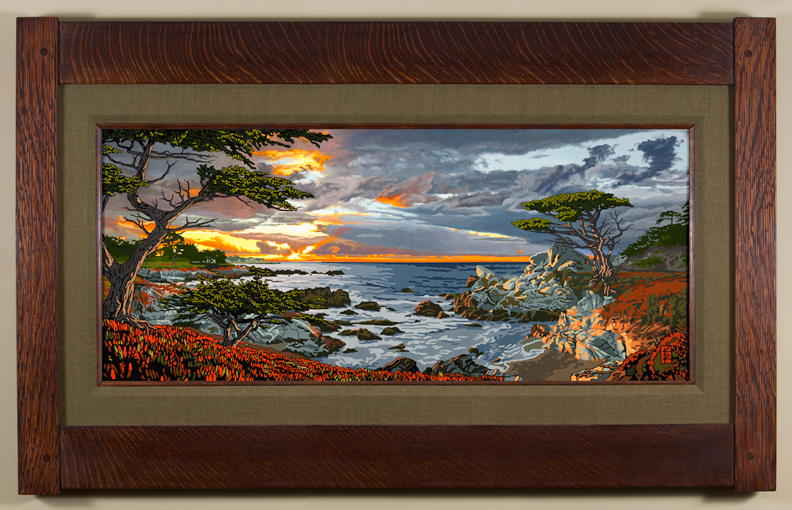 Glowing Monterey Shore - Seaweed Green Liner