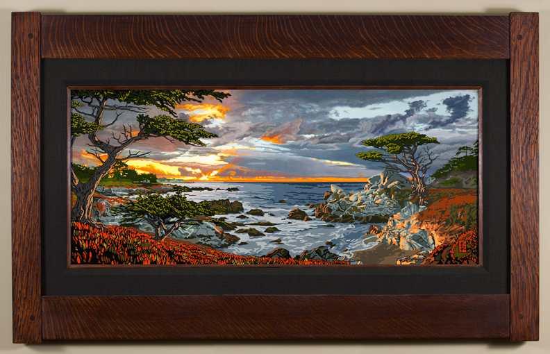 Glowing Monterey Shore - Coal Black Liner