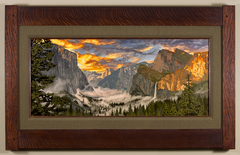 Radiant Yosemite Valley - Seaweed Green Liner
