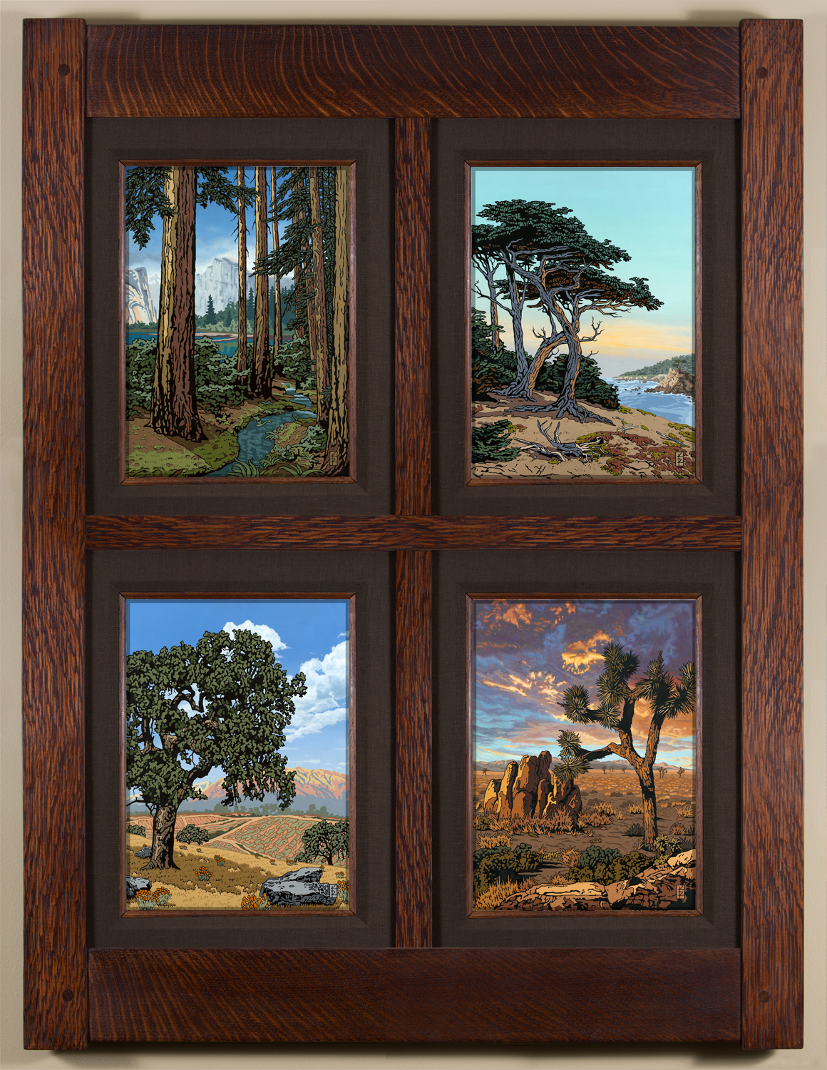 Diverse California Expanse - Java Brown Liner - Vertical