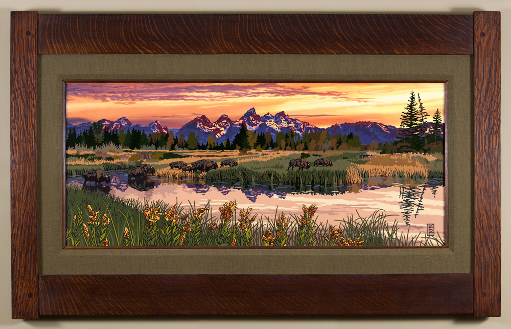 Rugged Grand Tetons - Seaweed Green Liner