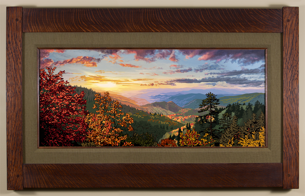 Smoky Mountain Autumn - Seaweed Green Liner 
