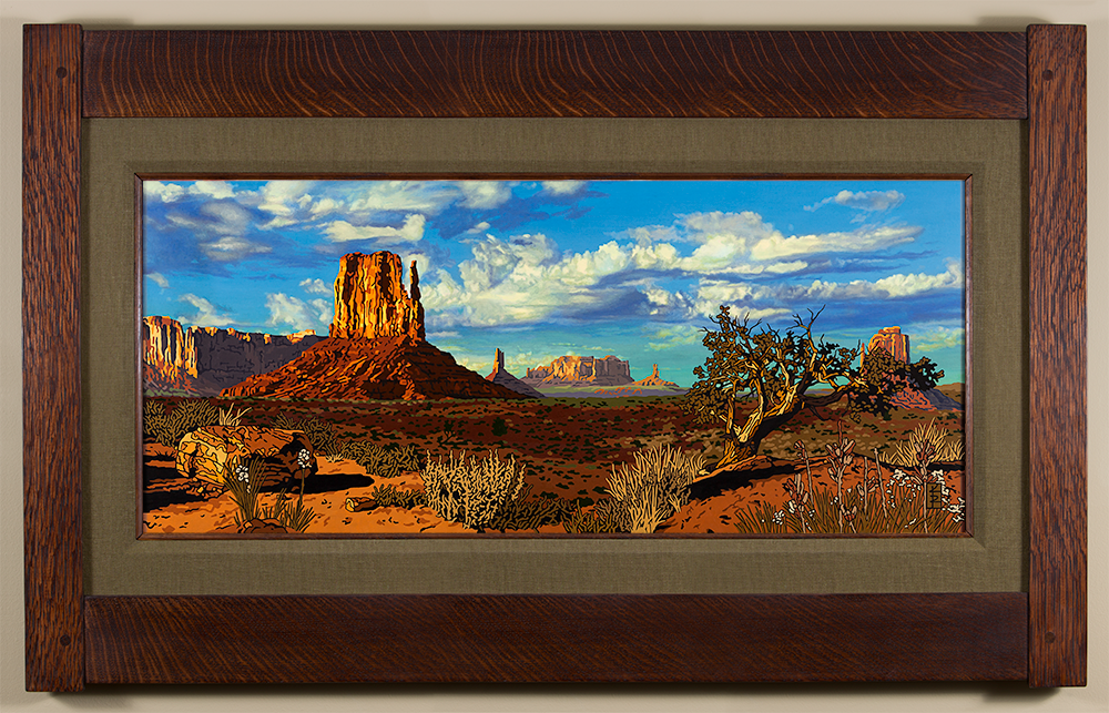 Sprawling Monument Valley - Seaweed Green Liner 