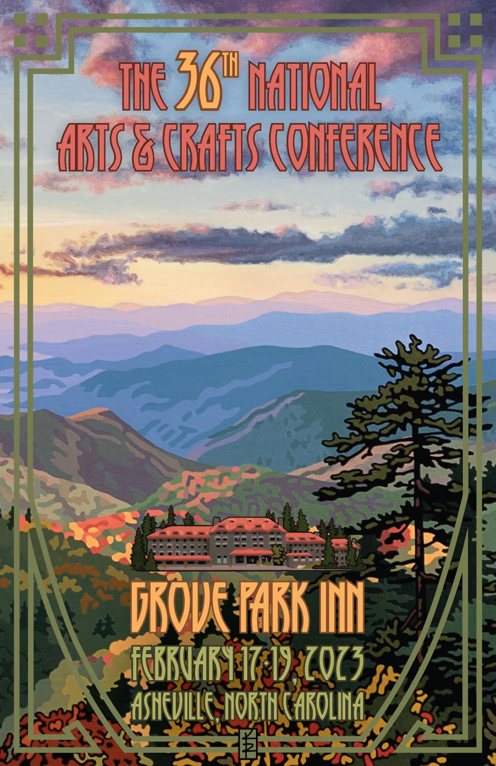 Commissioned Poster for the 36th National Arts &amp; Crafts Conference in 2023! 