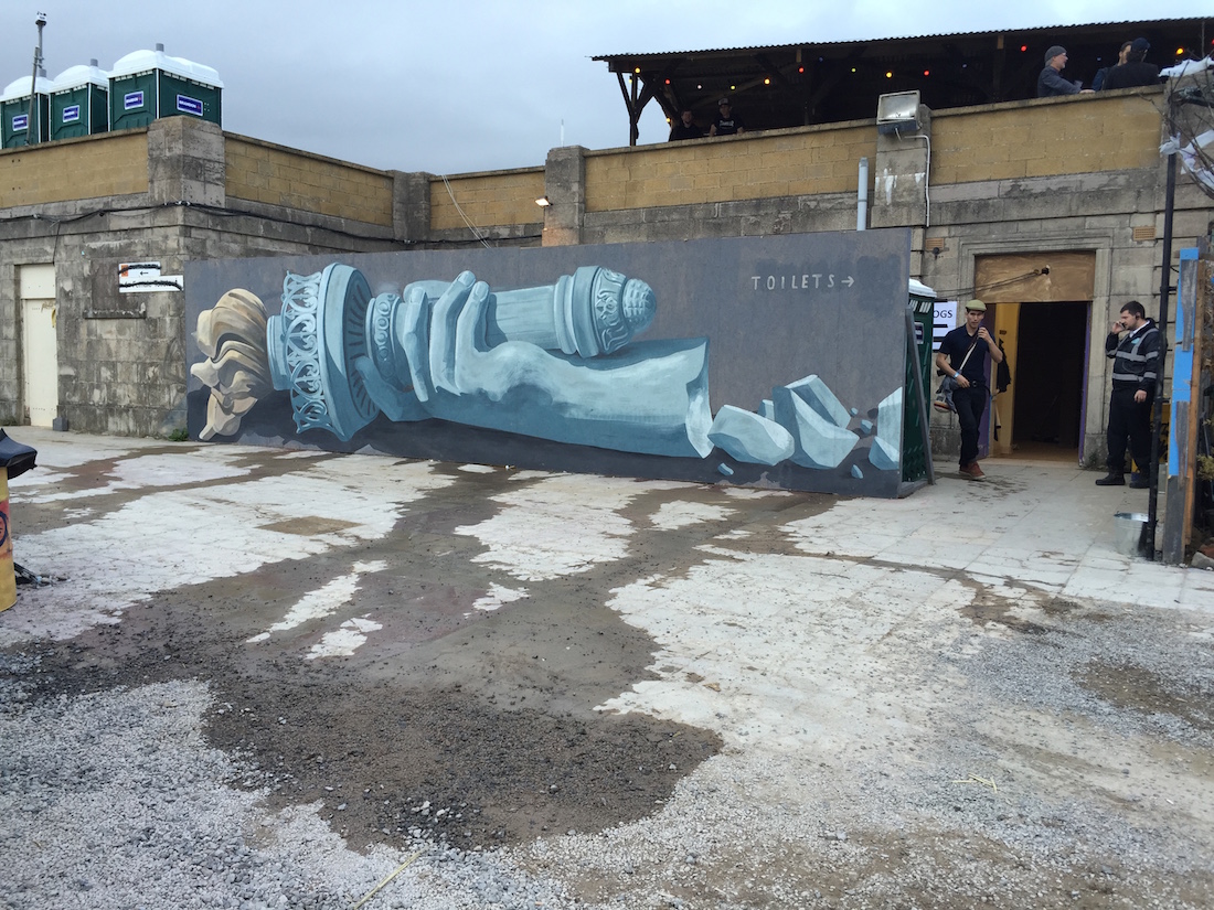Escif at Banksy's Dismaland