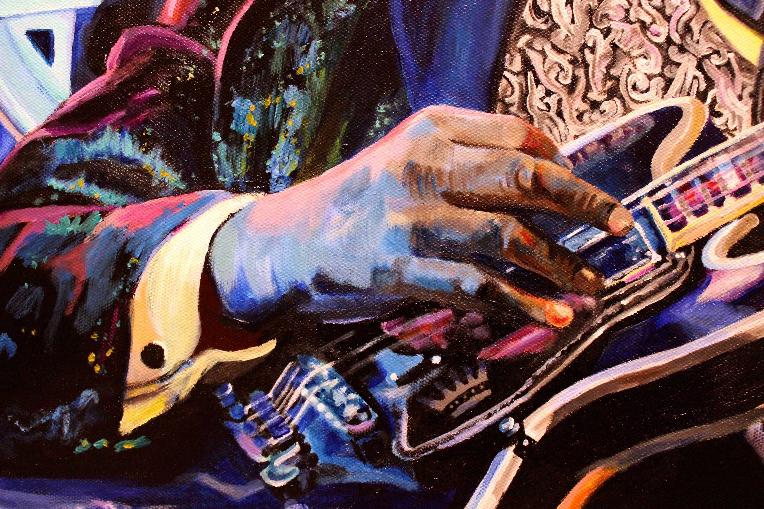 BB King painting (up close)