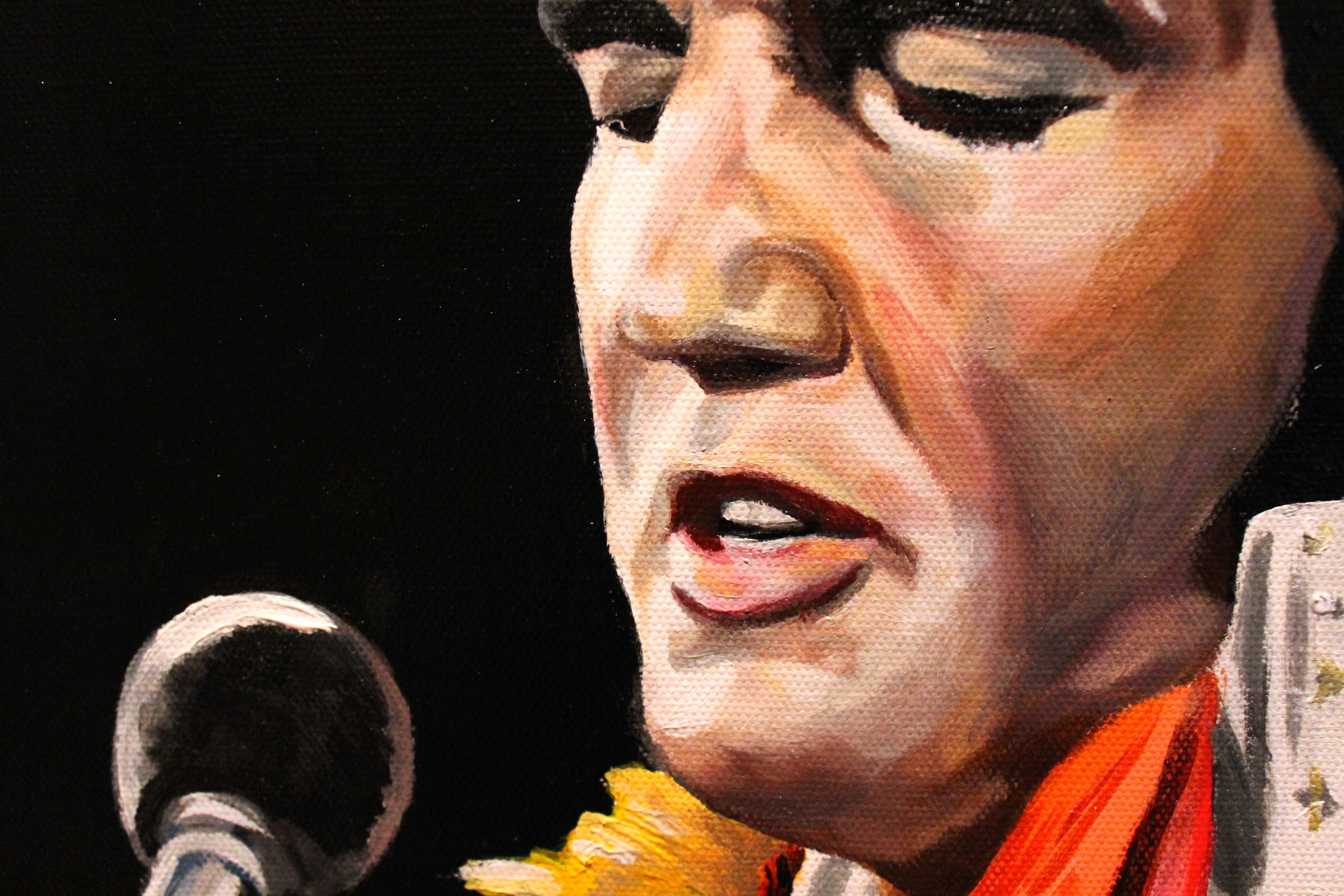 Elvis Presley painting (close up)