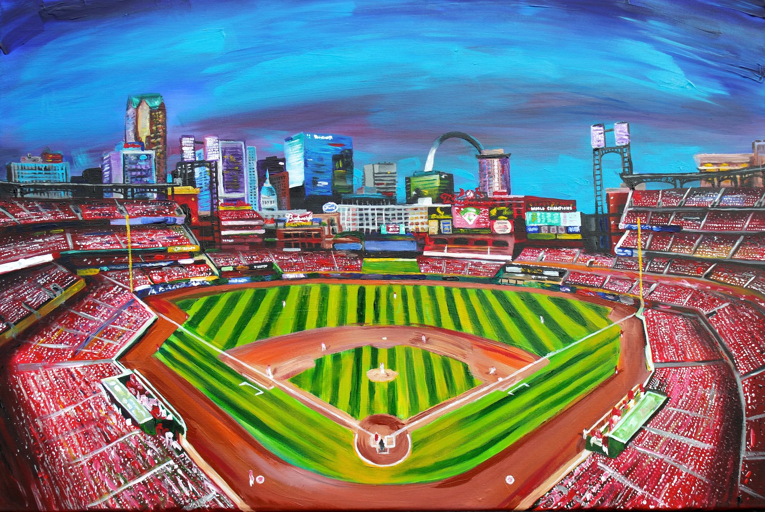 Busch Stadium Painting