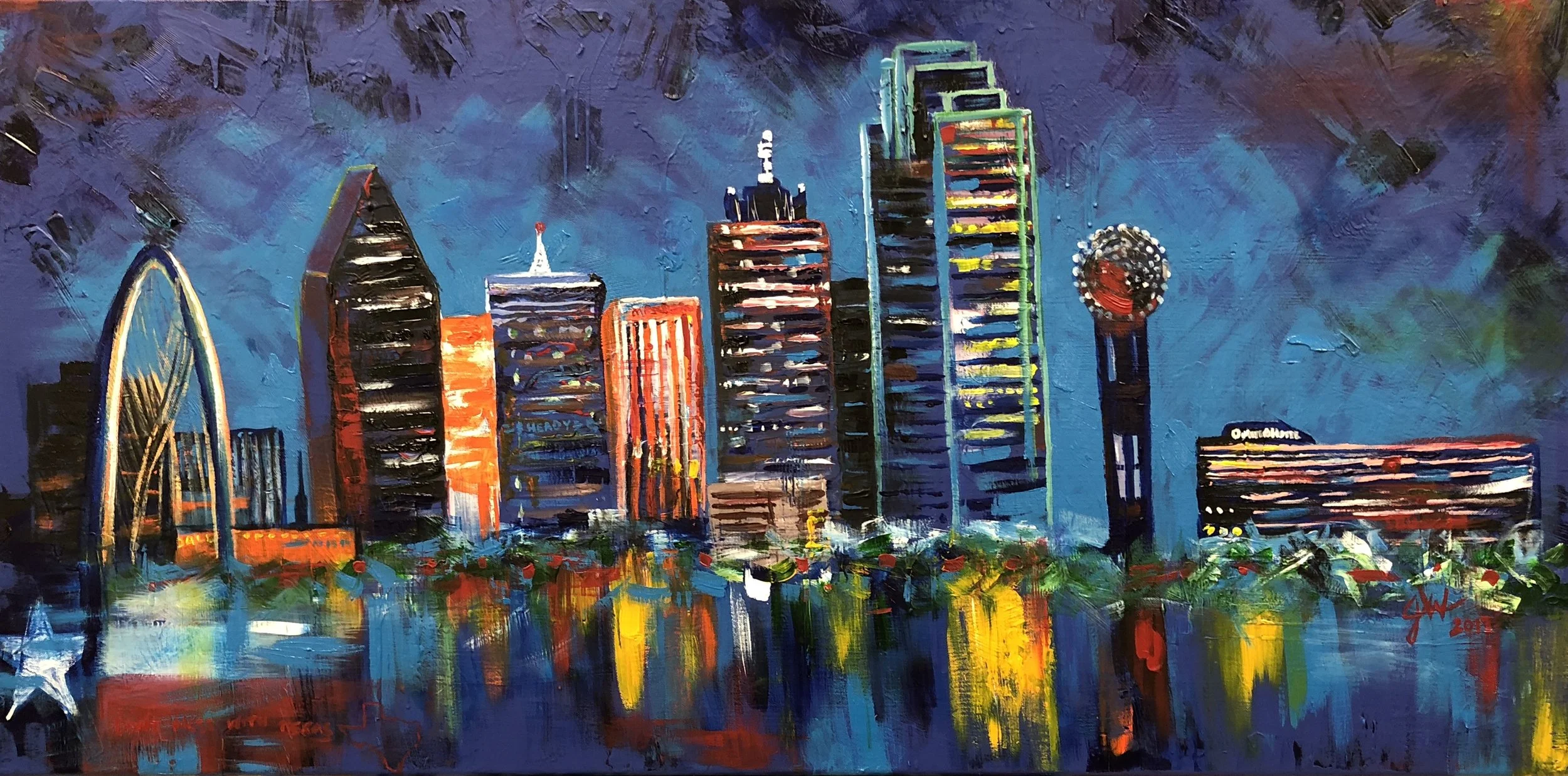Dallas Cityscape 24x48"
