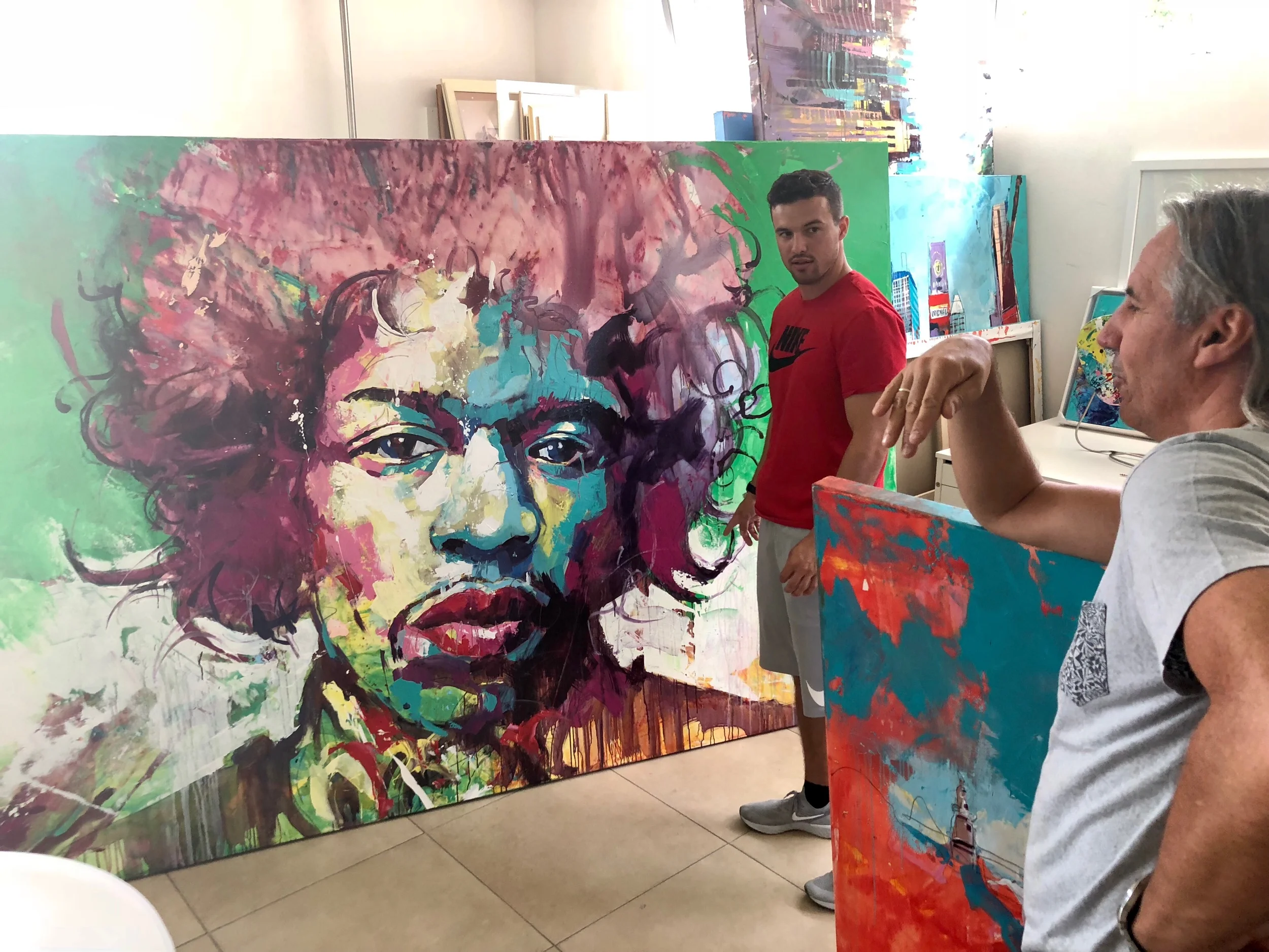 $85,000 PAINTING UP CLOSE. HANGING OUT In Austria WITH The ARTIST: VOKA