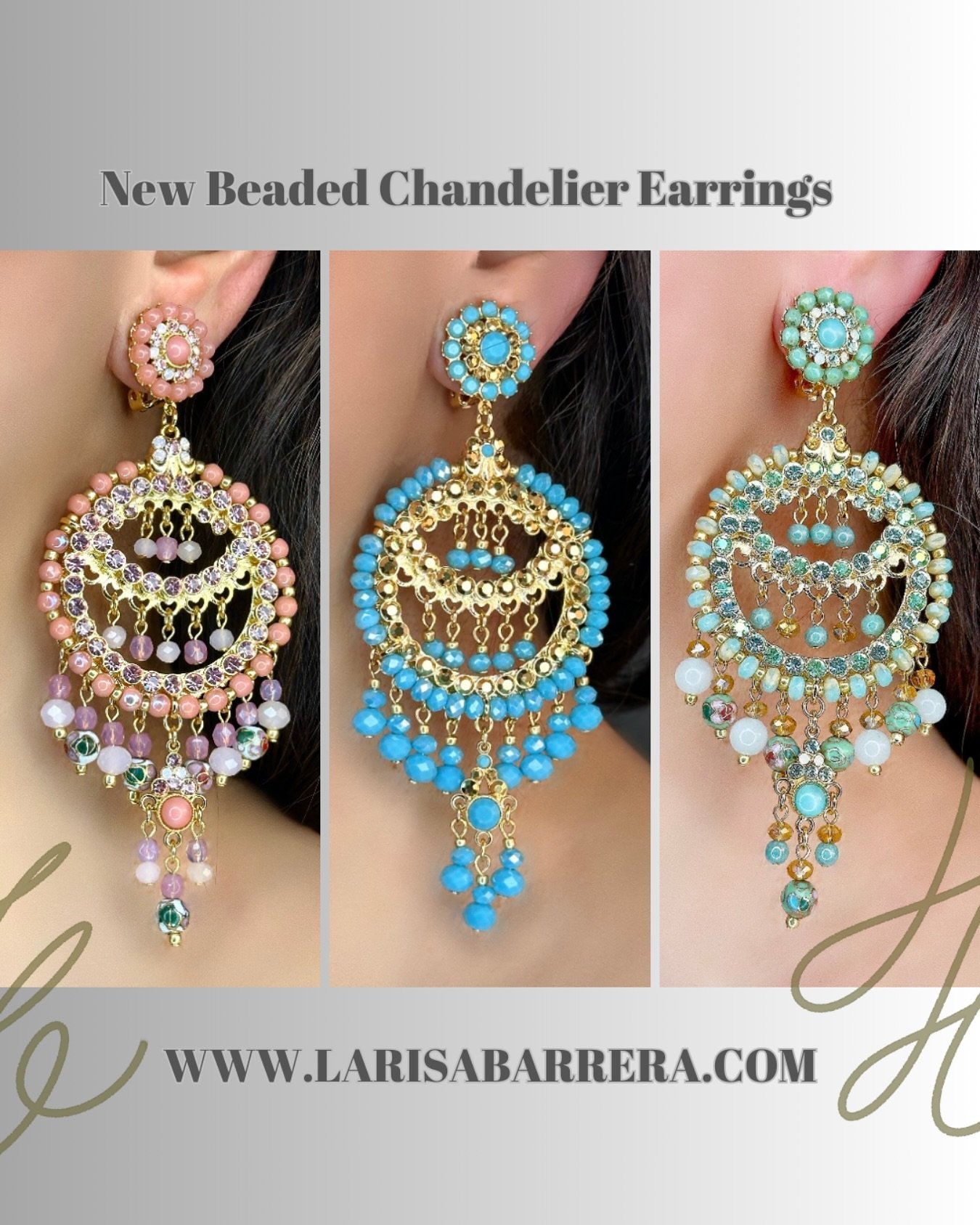 #spring &amp; #summer #statementearrings available in both #cliponearrings  and #piercedearring  #statementjewelry available now on my website shop page .  #earrings #jewelry #barrerajewelry