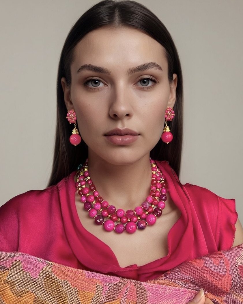 fuchsia draped choker necklace.jpeg