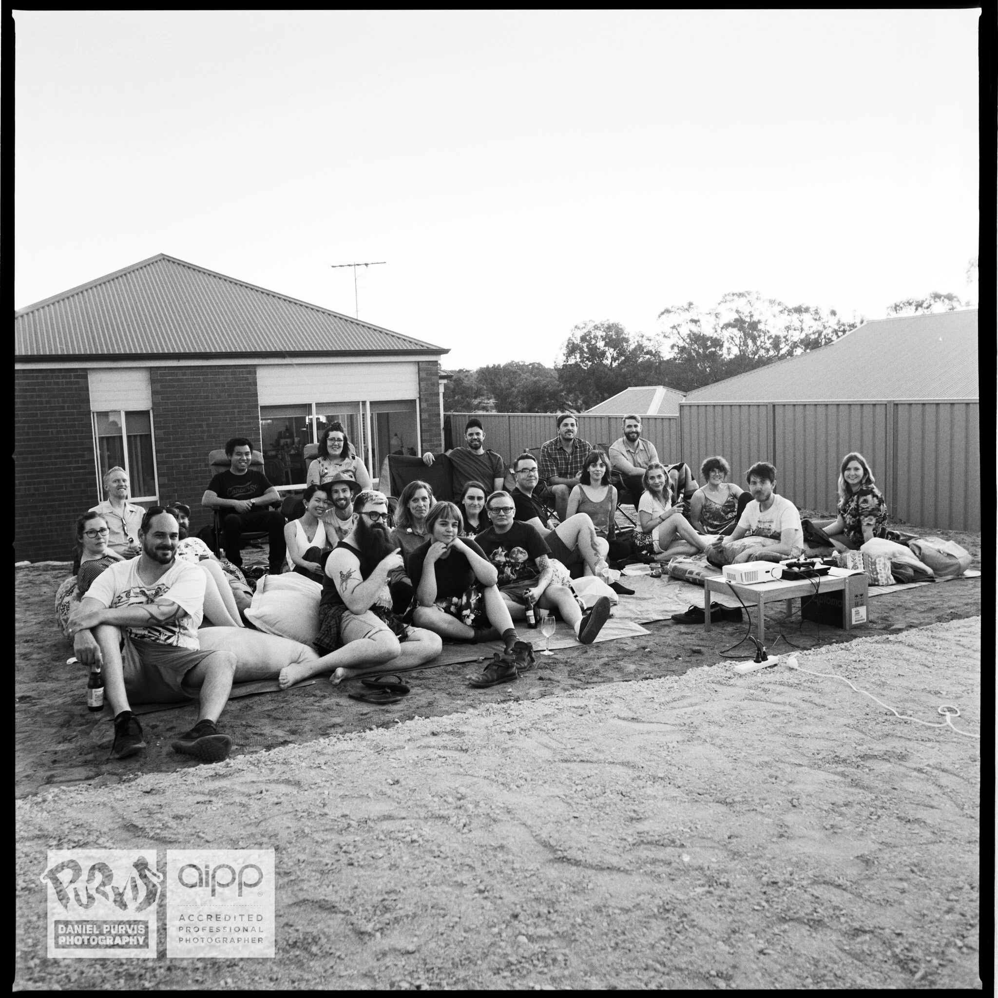 The Toddlight Cinema gang ready for a special screening of The Howling II (1985). Great people to share terrible films and big laughs with. This image was shot on the Hasselblad 500CM from 120 roll 196.