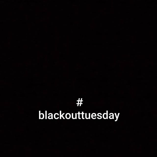 Que no sea demasiado tarde
#blackouttuesday