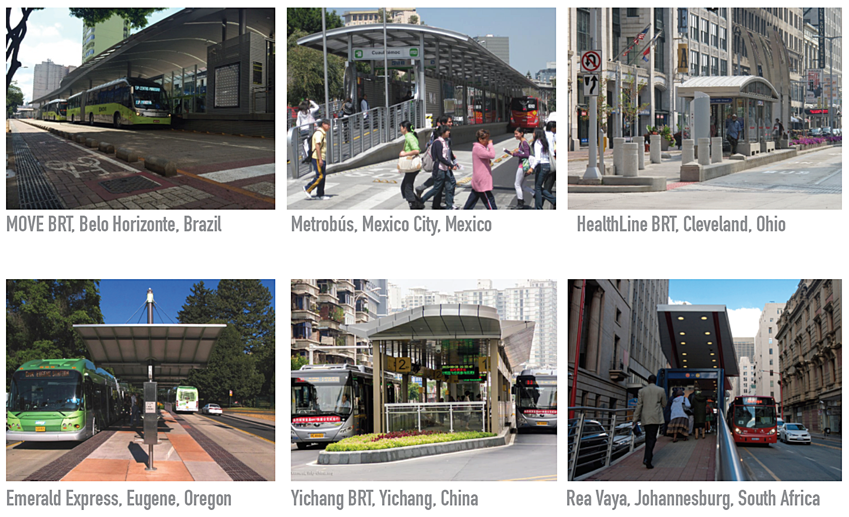 BRT Stations from around the world