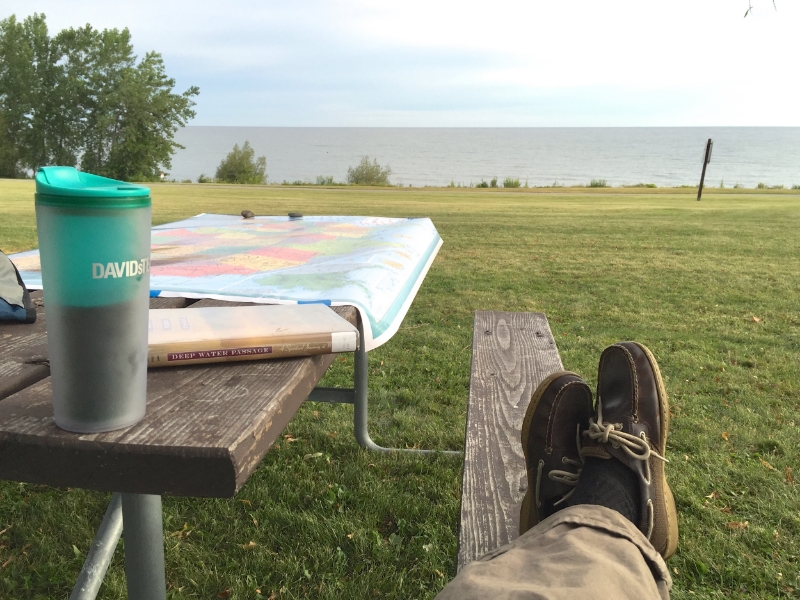Chilling. Lake Ontario.