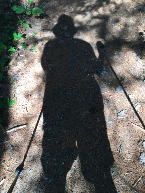 Self-portrait with sticks