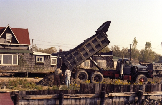 Turning a giant tide-pool into a back yard.
