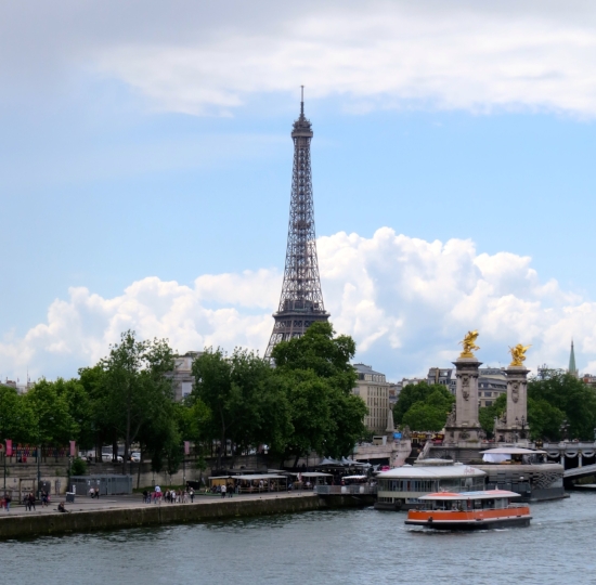 We took the boat tour up and down the Seine. I kept thinking of the Judy Collins song, "My Father"