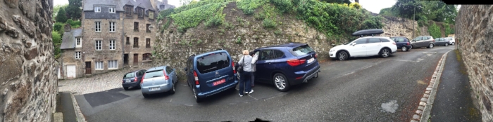 Our guesthouse was called The Bulwark of Jerzual. The town was extremely hilly. I don't think I could have parked in the spot that Joline breezed into!