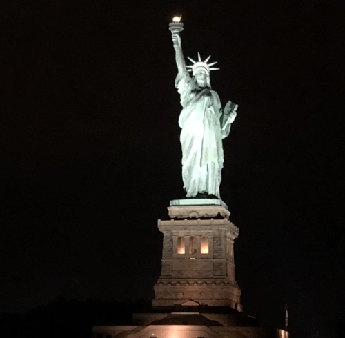 "She still watches over Manhattan She's still holding onto that torch for life..." Lucy Kaplansky, Land of the Living.