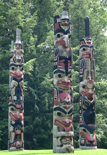 These totem poles speak to me of the Pacific Northwest.