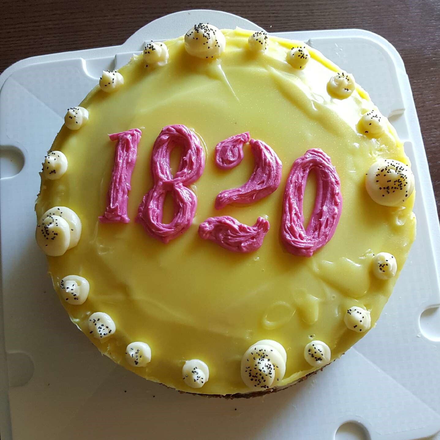 To celebrate, our team baked up a treat with a yummy cake