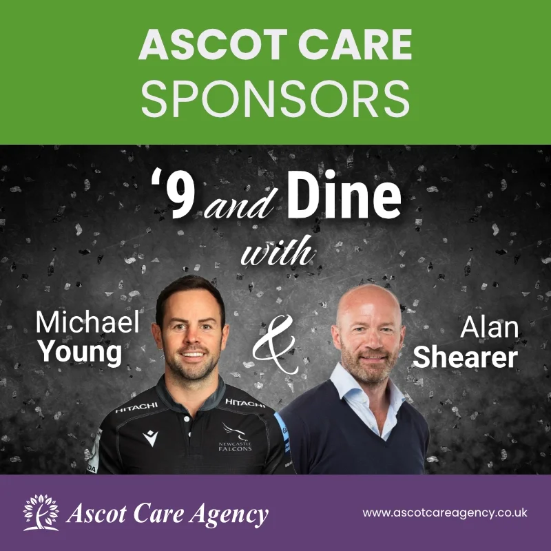 Ascot Care sponsors evening with Michael Young and Alan Shearer